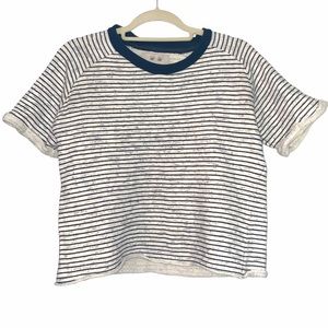 Women’s Striped Cropped Sweater Shirt Size Small